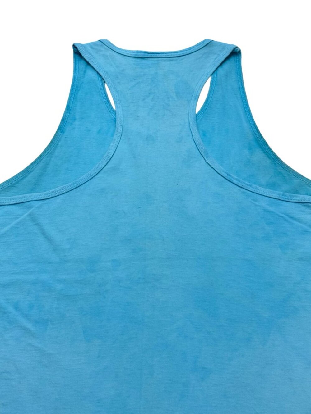 Vintage 1990s Panama Jack Tank Top Tropical Graphic Single Stitch Blue USA - Picture 3 of 5